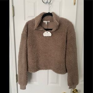 Boutique Sherpa Half Zip Medium